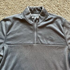 Callaway Golf Sweater 2XL Gray Men's 1/4 Zip Pullover Warm Up Pockets‎ XXL
